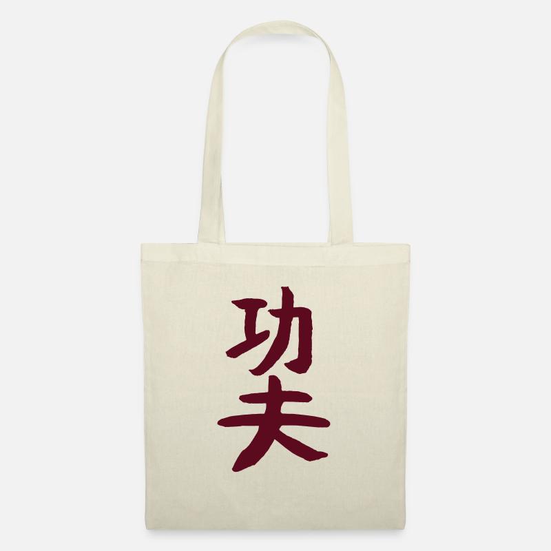 Kungfu - Auf Chinesisch VEKTOR - Stoffbeutel - Natur
