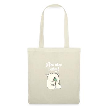 Gentil gentil bébé - Sac en tissu - nature - Devant