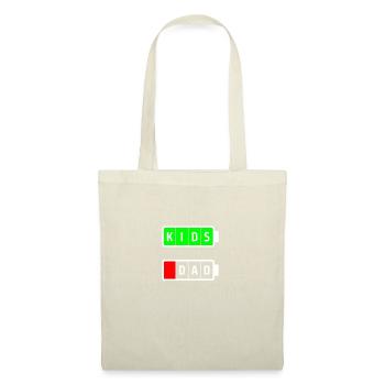 papa blanc enfants - Sac en tissu - nature - Devant