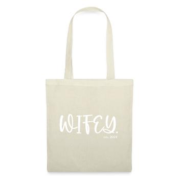 Wifey Est. 2024 - Stoffbeutel - Natur - Vorne