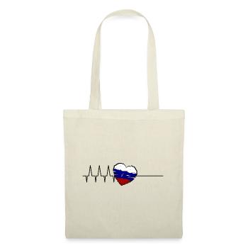Russie Heartbeat - Sac en tissu - nature - Devant