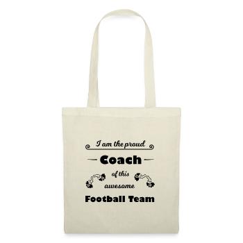 Der beste Fußball Trainer - Stoffbeutel - Natur - Vorne