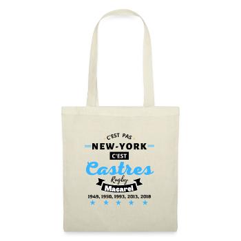 C'est pas NEW YORK, c'est Castres Rugby.N - Sac en tissu - nature - Devant