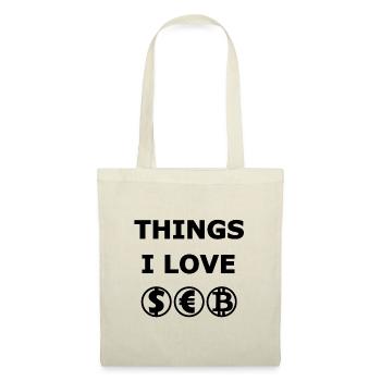 Euro, Bitcoin and Dollar - Tote Bag - nature - Front