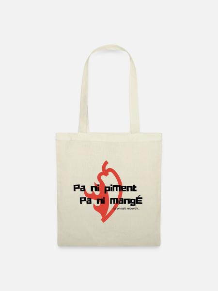 Pa Ni Piment Pa Ni Mangé - Sac en tissu - nature