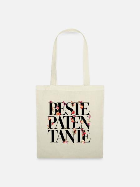 Beste Patentante - Stoffbeutel - Natur