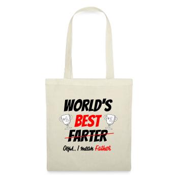 Meilleur père du monde - Sac en tissu - nature - Devant