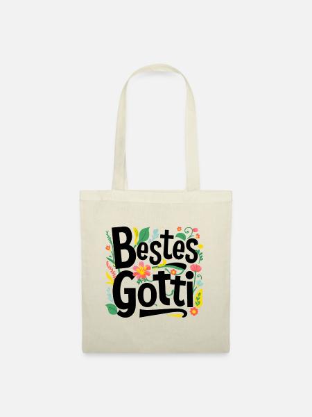 Bestes Gotti - Stoffbeutel - Natur