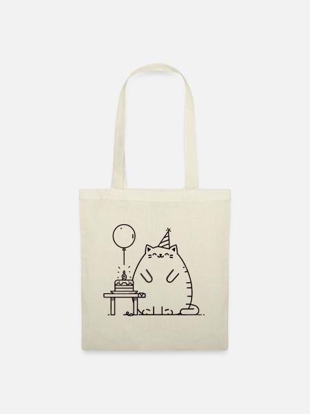 FatCat - Stoffbeutel - Natur