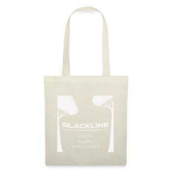 Slackline - l'art de l'équilibre - Sac en tissu - nature - Devant
