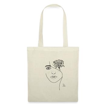 Visage Fleurissant - Sac en tissu - nature - Devant