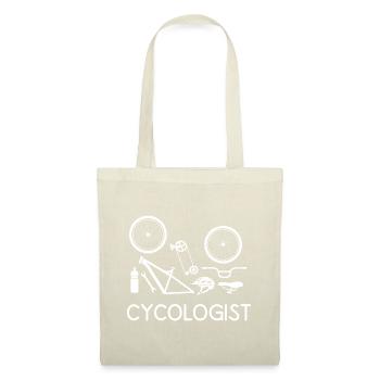 Cycologist Bicycle bike Fahrrad Rad Rennrad racing - Stoffbeutel - Natur - Vorne