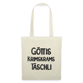 Göttis Krimskrams Täschli Götti Schweiz - Stoffbeutel - Natur - Vorne