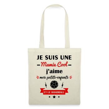 Mamie cool handball, fête des grands-mères, mamie - Sac en tissu - nature - Devant