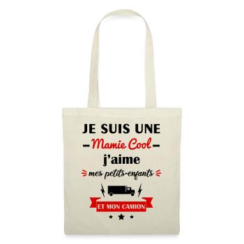 Mamie cool camion, fête des grands-mères, routière - Sac en tissu - nature - Devant