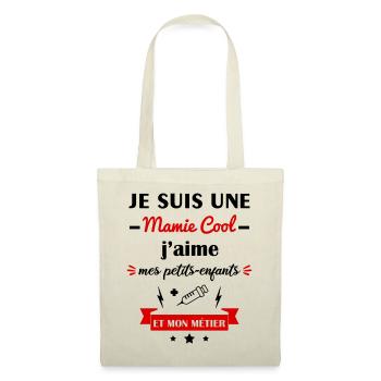 Mamie cool infirmière, fête des grands-mères, mémé - Sac en tissu - nature - Devant
