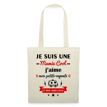 Mamie cool ambulance, fête des grands-mères - Sac en tissu - nature - Devant