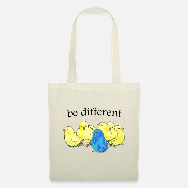 be different | küken | chicks - Stoffbeutel - Natur