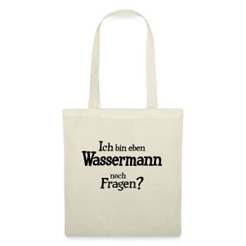 Sternzeichen Wassermann - Stoffbeutel - Natur - Vorne