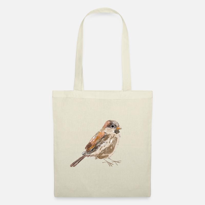 Spatz - Stoffbeutel - Natur