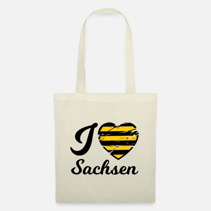Ich liebe Sachsen - Stoffbeutel - Natur