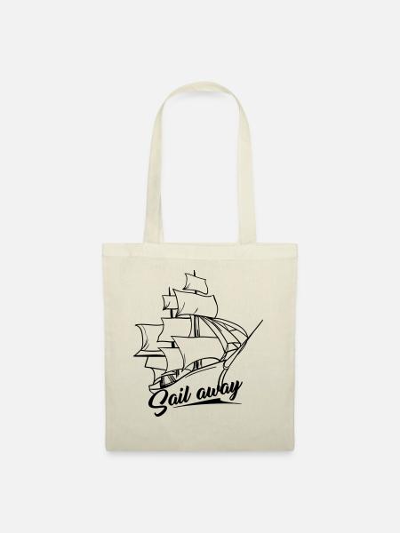 sail away - Segelschiff - Sailing - Stoffbeutel - Natur