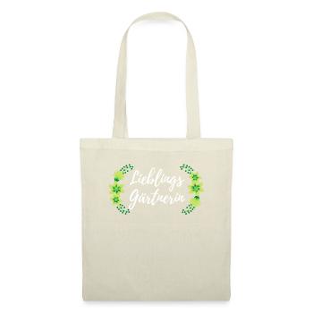 Persönliches Geschenk für die Lieblings Gärtnerin - Stoffbeutel - Natur - Vorne