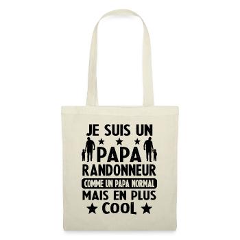 Papa Randonneur Mais Carrément Plus Cool - Sac en tissu - nature - Devant