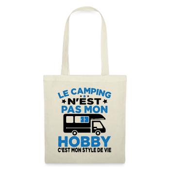 J'aime Camping C'est Mon Style De Vie Camping Car - Sac en tissu - nature - Devant