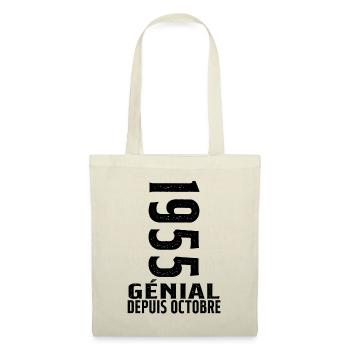 Génial(e) Depuis Octobre 1955 - Sac en tissu - nature - Devant