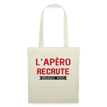 L'apéro Recrute Engagez-vous - Sac en tissu - nature - Devant