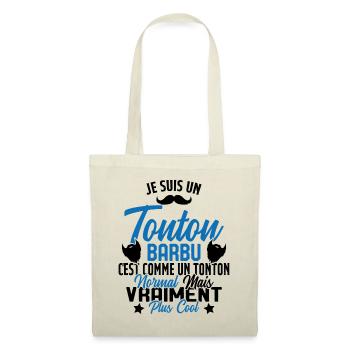 Tonton Barbu Humour Cadeau Onlce - Sac en tissu - nature - Devant