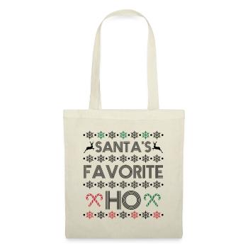 Santa's favorite ho - Sac en tissu - nature - Devant