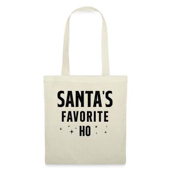 Santa's favorite ho - Sac en tissu - nature - Devant