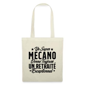 Mécano Papa Cadeau Drôle Fête Des Pères Garagiste - Sac en tissu - nature - Devant