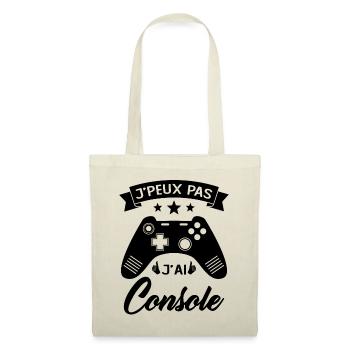 je peux pas j'ai Console Cadeau Geek Jeux Video - Sac en tissu - nature - Devant