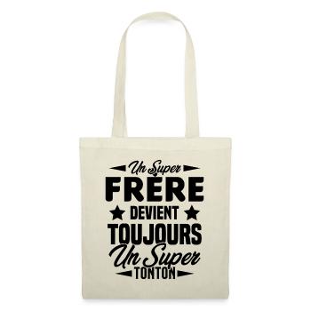 Un super frère devient toujours un Super Tonton - Sac en tissu - nature - Devant