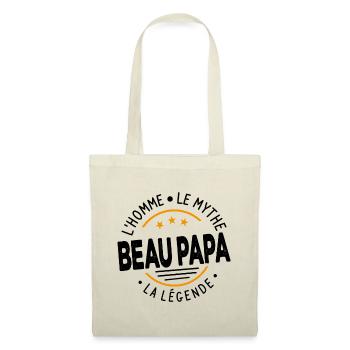 Beau-papa L'homme Le Mythe La Légende Cadeau - Sac en tissu - nature - Devant