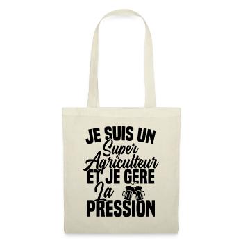 Super Agriculteur Biere Humour Alcool - Sac en tissu - nature - Devant