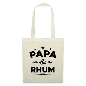 Papa Au Rhum Apéro Fête Des Pères - Sac en tissu - nature - Devant