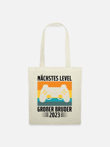Ich Werde Großer Bruder 2023 - Stoffbeutel - Natur