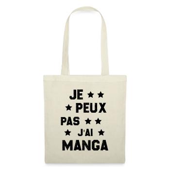 Je Peux Pas J'ai Manga - Sac en tissu - nature - Devant