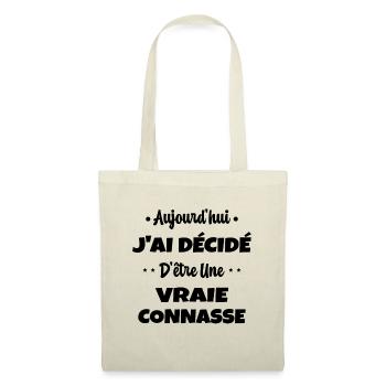 J'ai Décidé D'être une Vraie Connard Humour Lgbt - Sac en tissu - nature - Devant
