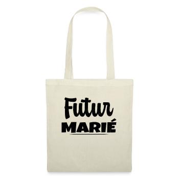 Homme Futur Marié Cadeau Humour EVG - Sac en tissu - nature - Devant