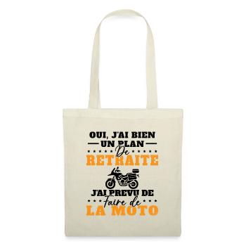 Motard Homme Moto Retraite Cadeau Motorcycle - Sac en tissu - nature - Devant