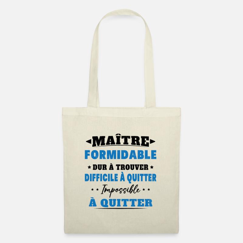 Maître formidable idée cadeau maître d'école - Sac en tissu - nature
