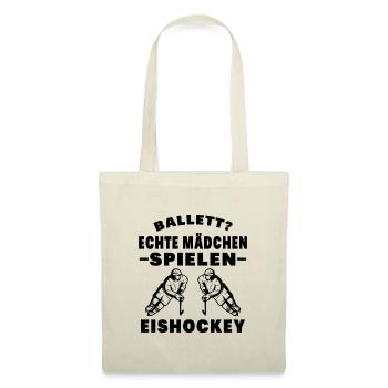 Eishockey Eishockey Sprüche Geschenk - Stoffbeutel - Natur - Vorne