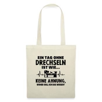 Drechsler Drechseln Drechselbank Drechsel - Stoffbeutel - Natur - Vorne