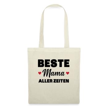 Beste Mutter aller Zeiten - Stoffbeutel - Natur - Vorne