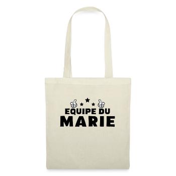 Équipe Du Marie Citation De Fête De Célibataire - Sac en tissu - nature - Devant